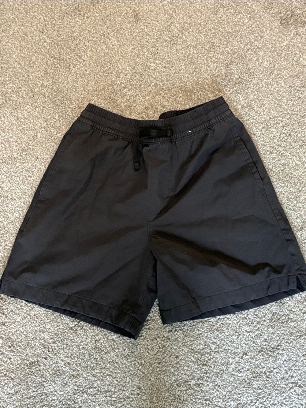 Abercrombie Boys Grey Elastic-Waist Drawstring Shorts with Built In Liner